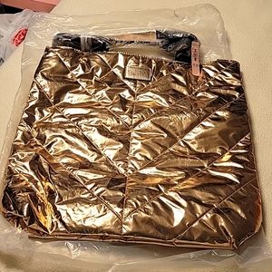 Victoria's Secret Metallic Tote Bag NWT